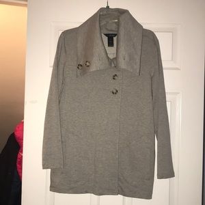 Grey button up jacket